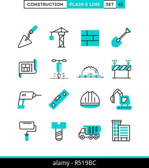Construction, building, project, tools and more.  Stock Vector