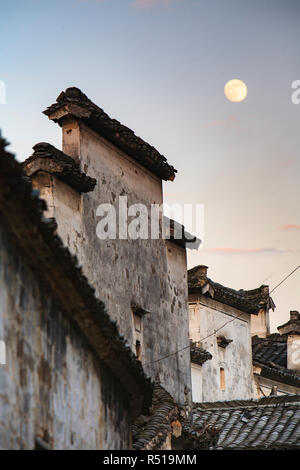 Yixian county in anhui province XiDi hong cun local-style dwelling houses Stock Photo