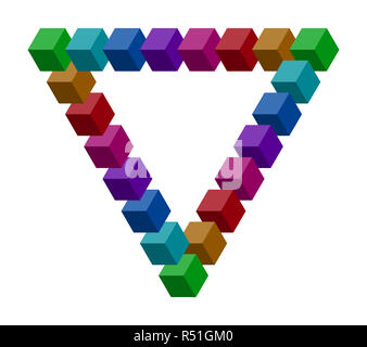 penrose triangle Stock Photo