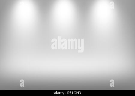 Product Showscase Spotlight Foggy Background - Soft, Fuzzy Infinite White Floor Stock Photo