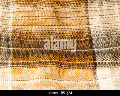 modern hip check colored shirt fabric cotton wool up close texture Stock Photo