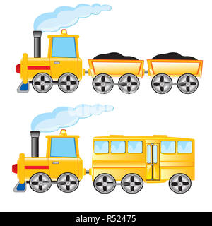 Two locomotives Stock Photo