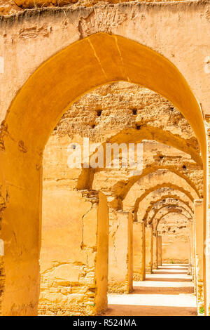 Meknes Royal Stables of the romans, Morocco Stock Photo