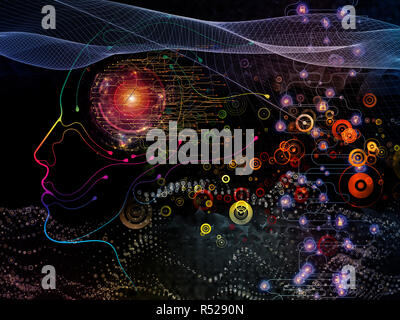 The Darkness of Machine Consciousness Stock Photo