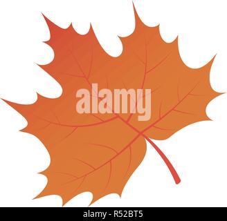 Brown autumn tree leaf icon. Isometric of brown autumn tree leaf vector icon for web design isolated on white background Stock Vector