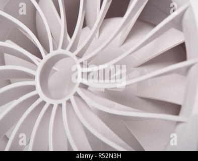 Plastic exhaust fan. Close-up. Stock Photo