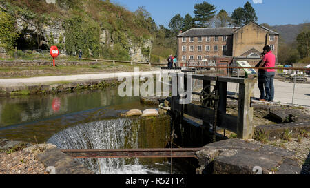 Cromford Mill near Matlock Peak District Derbyshire England Stock Photo