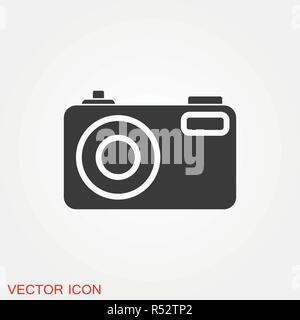 Camera Icon in trendy flat style isolated on background Stock Vector