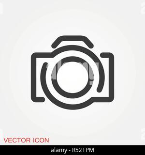 Camera Icon in trendy flat style isolated on background Stock Vector