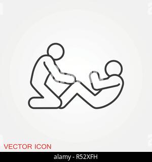 Coach icon vector, training and mentoring symbol Stock Vector