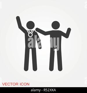 Coach icon vector, training and mentoring symbol Stock Vector