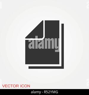 Copy icon. Duplicate app sign. Simple User interface element. EPS10 vector. Stock Vector