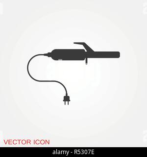 Curlers vector icon for websites, web design, mobile app, info graphics Stock Vector