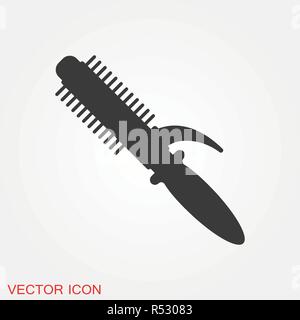 Curlers vector icon for websites, web design, mobile app, info graphics Stock Vector