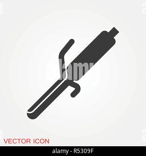 Curlers vector icon for websites, web design, mobile app, info graphics Stock Vector