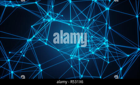 Abstract connected dots. Technology concept Stock Photo