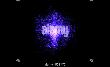 Abstract background with energy sphere Stock Photo