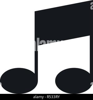 Bar musical note icon. Simple illustration of bar musical note vector icon for web design isolated on white background Stock Vector