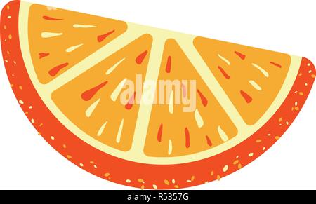 Orange sugar jelly icon. Cartoon of orange sugar jelly vector icon for web design isolated on white background Stock Vector