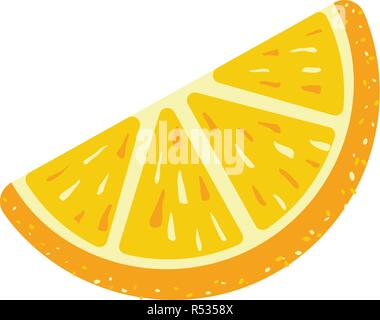 Piece candy orange icon. Cartoon of piece candy orange vector icon for web design isolated on white background Stock Vector