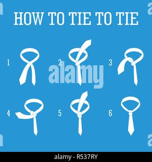 Men tie infographic. Simple illustration of men tie vector infographic for web design Stock Vector