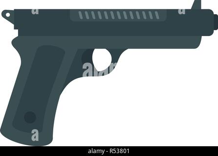 Desert eagle pistol icon, self defense weapon, concept cartoon vector ...