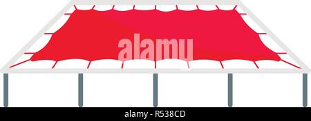Big trampoline icon. Flat illustration of big trampoline vector icon for web design Stock Vector