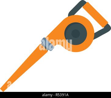 Garden vacuum cleaner icon. Flat illustration of garden vacuum cleaner vector icon for web design Stock Vector