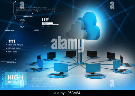 Concepts cloud computing devices Stock Photo