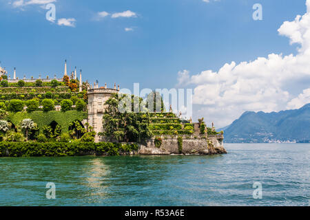 Lake Maggiore, Italy, July 9, 2012: Isola Bella, one of the three principal Borromean Islands. Stock Photo