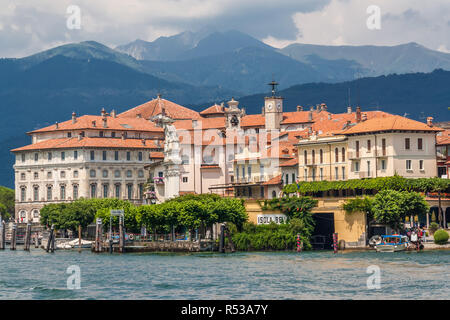 Lake Maggiore, Italy, July 9, 2012: Isola Bella, one of the three principal Borromean Islands. Stock Photo