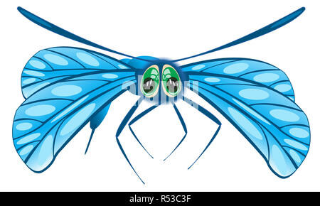 Vector illustration of the dragonfly Stock Photo