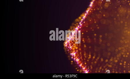 Animated abstract sphere from dots. Abstract background Stock Photo - Alamy