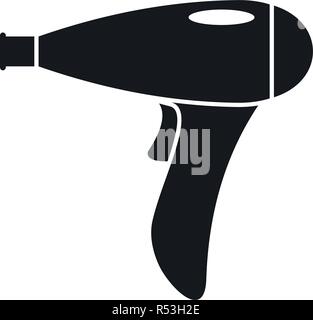 Hair dryer icon. Simple illustration of hair dryer vector icon for web design isolated on white background Stock Vector