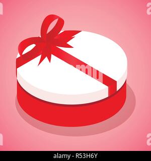 Candy box icon. Isometric of candy box vector icon for web design isolated on white background Stock Vector
