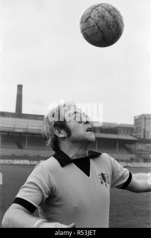 Elton John, just back from a tour of America, wants to be a director of Watford FC. He has always been a fan, and has just been made a vice president. Pictured at Watford to meet and train with the players to keep fit. 7th November 1973. Stock Photo