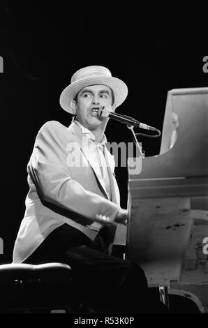 Elton John on his European Express Tour which was the European leg of