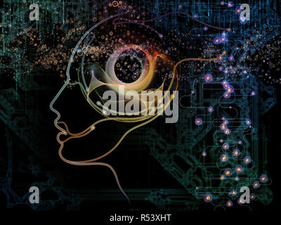 Propagation of Machine Consciousness Stock Photo