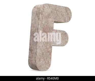 Conceptual old rusted metal capital letter -F, iron or steel industry piece isolated white background. Educative rusty material, aged vintage surface, Stock Photo