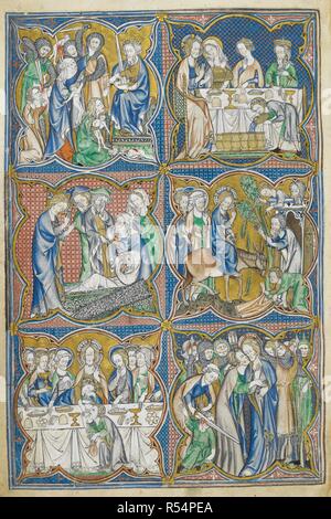 Raising of Lazarus Image taken from Sforza Hours. Originally published ...