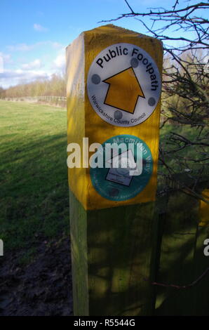 The Macmillan Way. Long-distance trail. England. UK Stock Photo