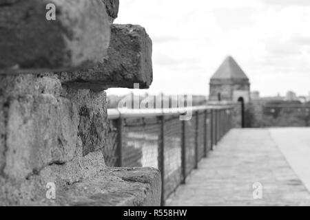 Fence on the monument Pobednik (Winner) Stock Photo