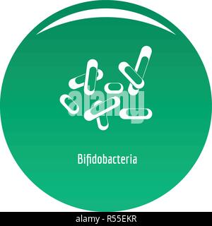 Bifidobacteria icon. Simple illustration of bifidobacteria vector icon for any design green Stock Vector