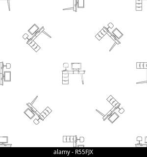 Computer table pattern seamless vector repeat geometric for any web design Stock Vector