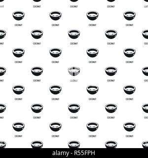 Coconut pattern seamless vector repeat geometric for any web design Stock Vector
