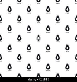Avocado pattern seamless vector repeat geometric for any web design Stock Vector