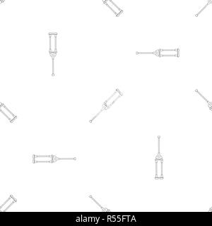 Medical crutch pattern seamless vector repeat geometric for any web design Stock Vector