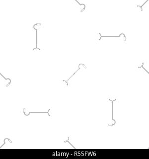 Walking cane pattern seamless vector repeat geometric for any web design Stock Vector