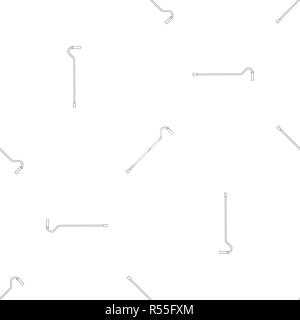 Aged walking stick pattern seamless vector repeat geometric for any web design Stock Vector