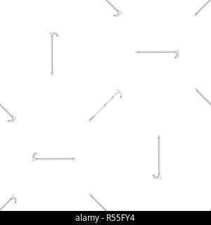 Walking stick pattern seamless vector repeat geometric for any web design Stock Vector